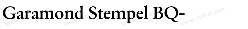 Garamond Stempel BQ字体转换